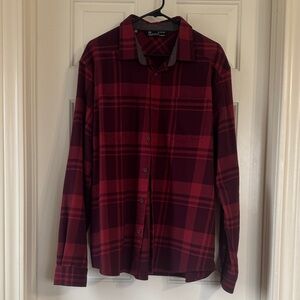 Under Armour Red Plaid Casual Shirt